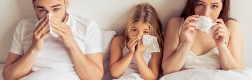 Family sneezing allergy symptoms